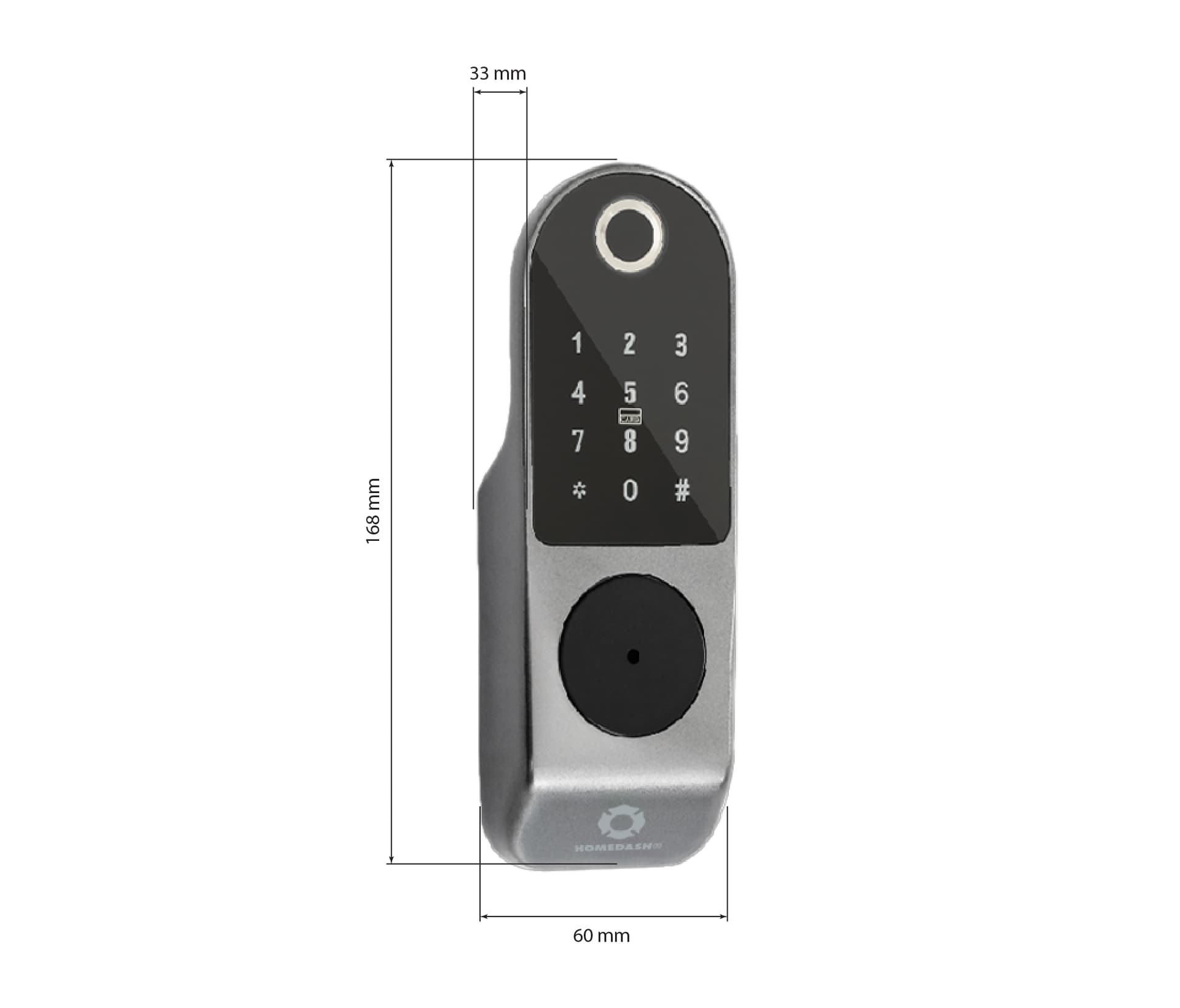 Khóa cổng vân tay 2 chiều điều khiển từ xa AB-18A HomeDash