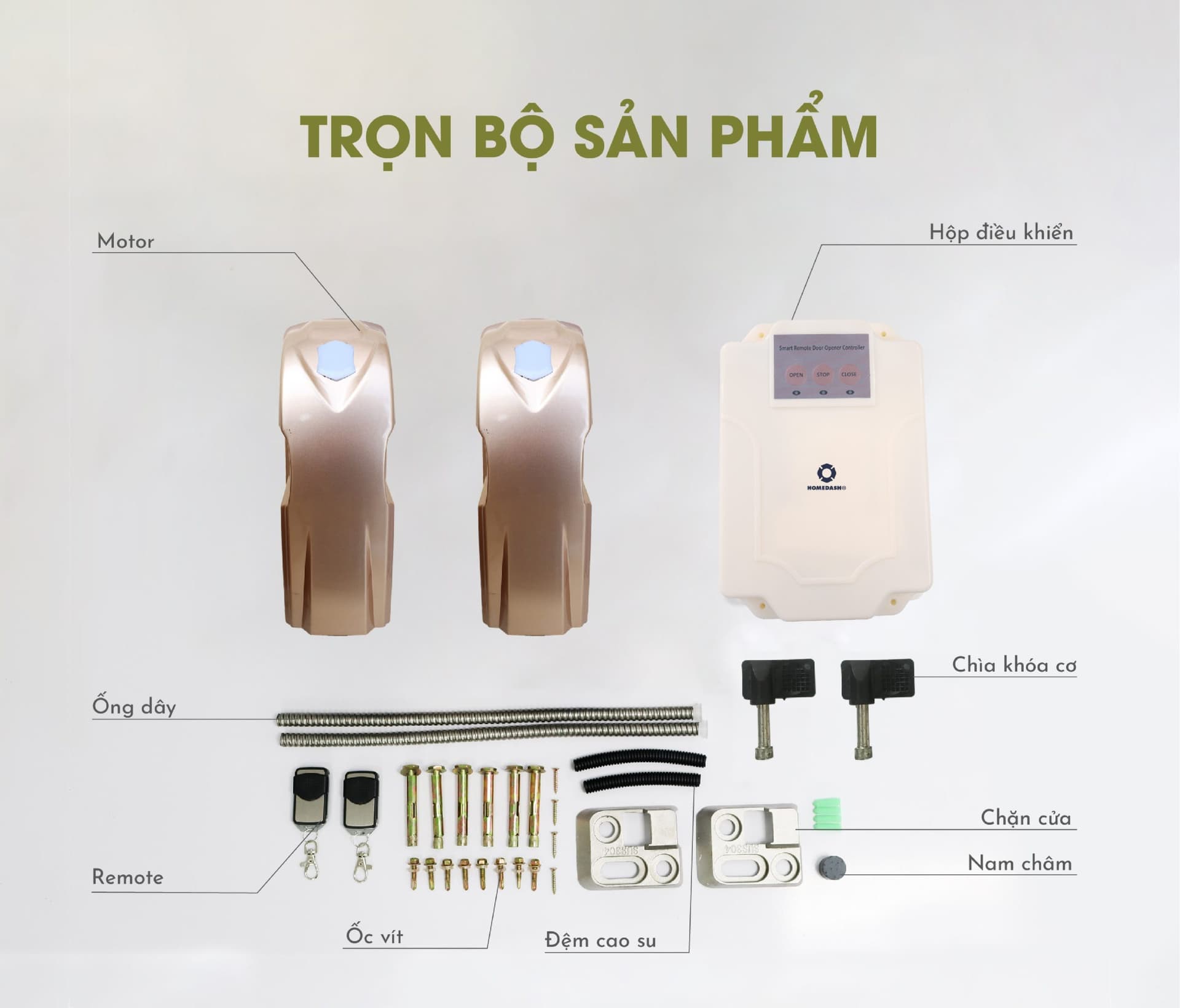 Thiết bị điều khiển cửa từ xa cho cửa 2 cánh AD-502 HomeDash