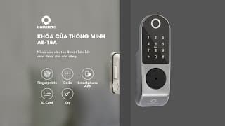 Khóa cổng vân tay 2 chiều điều khiển từ xa AB-18A HomeDash video