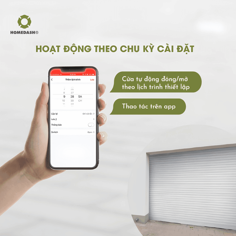 Công tắc cửa cuốn thông minh điều khiển từ xa SS-580