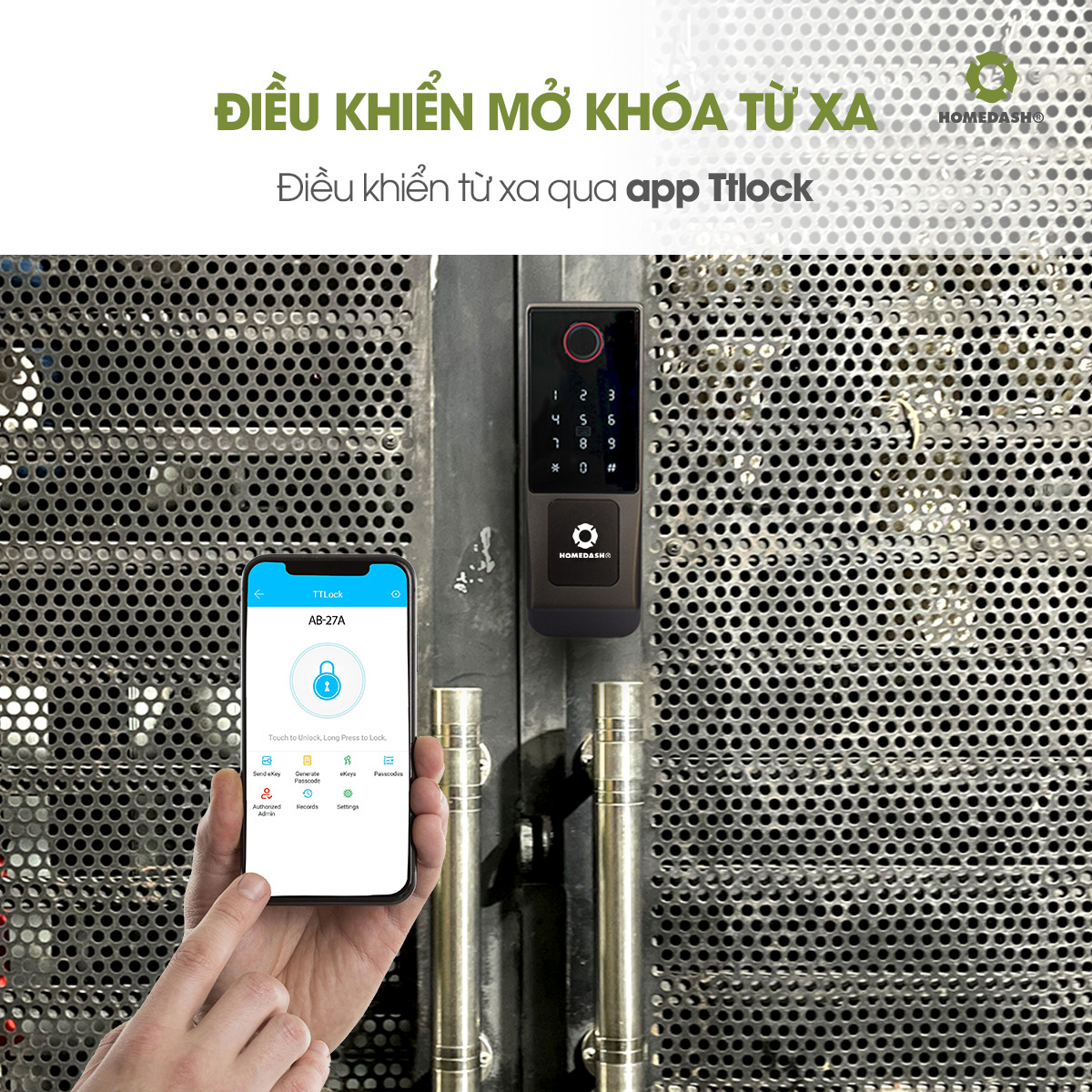 Điều khiển từ xa qua app TTLock